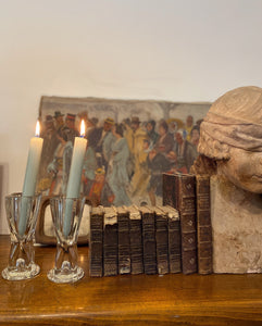 Bougeoirs en verre