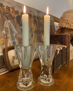 Bougeoirs en verre