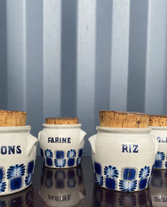 6 pots en grès